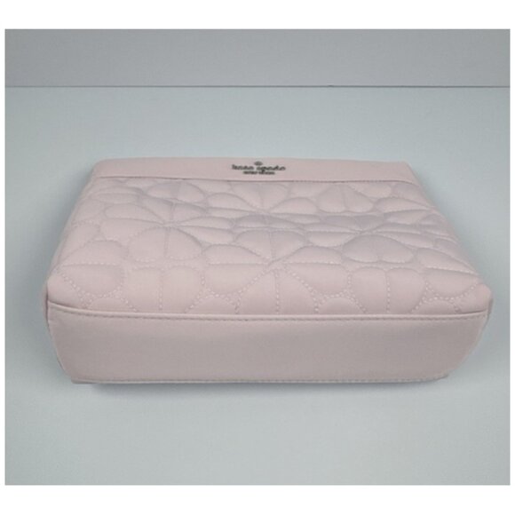 Kate Spade Spade Flower Quilted Cosmetic Pouch light Pink - Picture 6 of 10